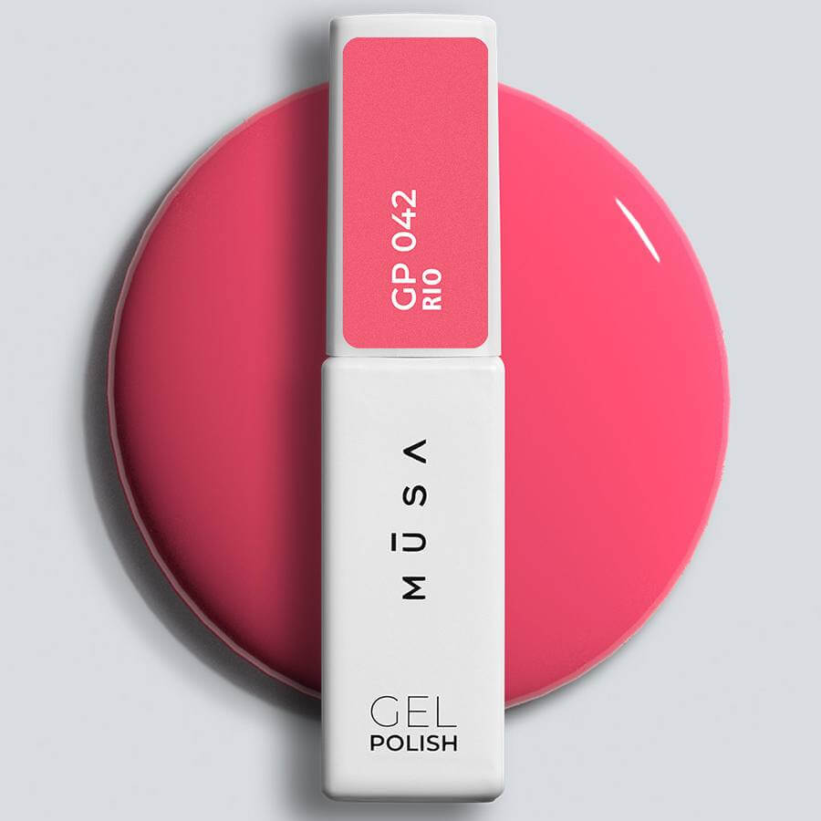 Gel semipermanente VIOLETA de la colección Rio, HEMA & DI-HEMA FREE, con color intenso y alta durabilidad.
