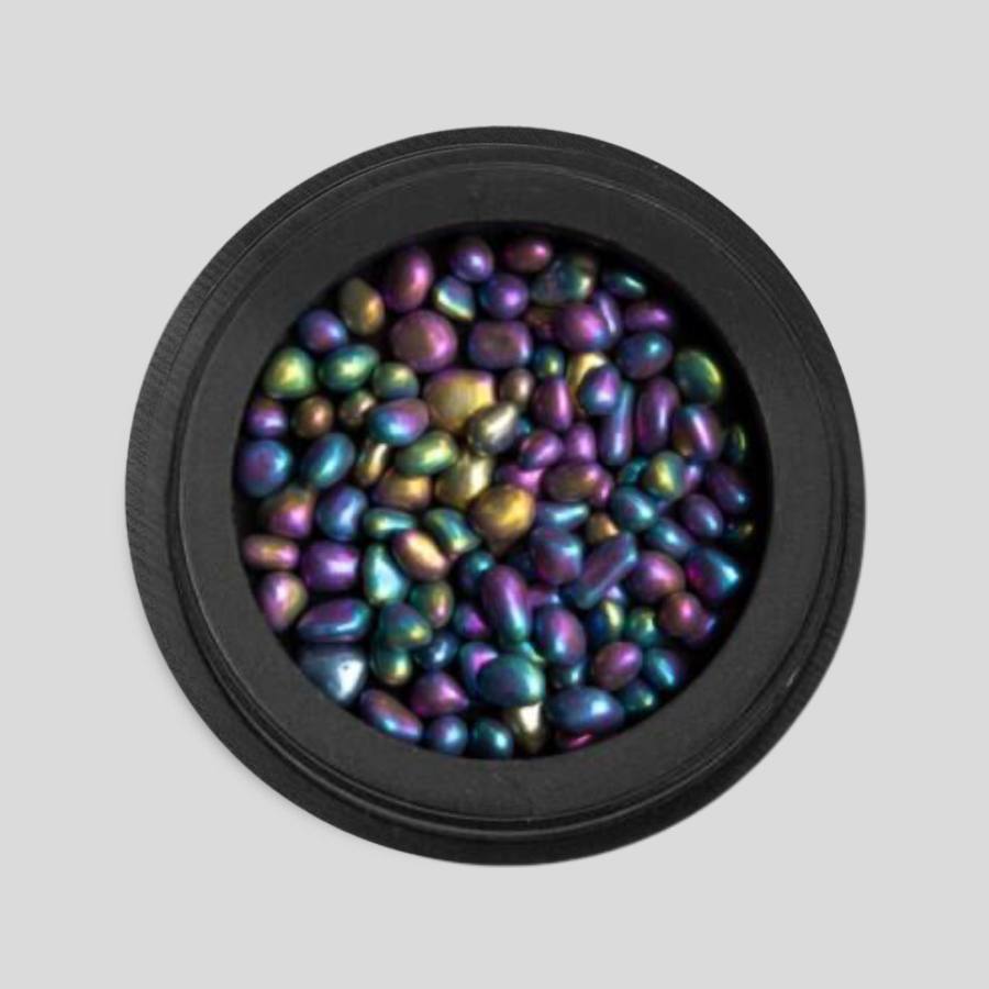 Chamaleon Stone, piedras decorativas multicolor con efecto camaleón para nail art profesional.