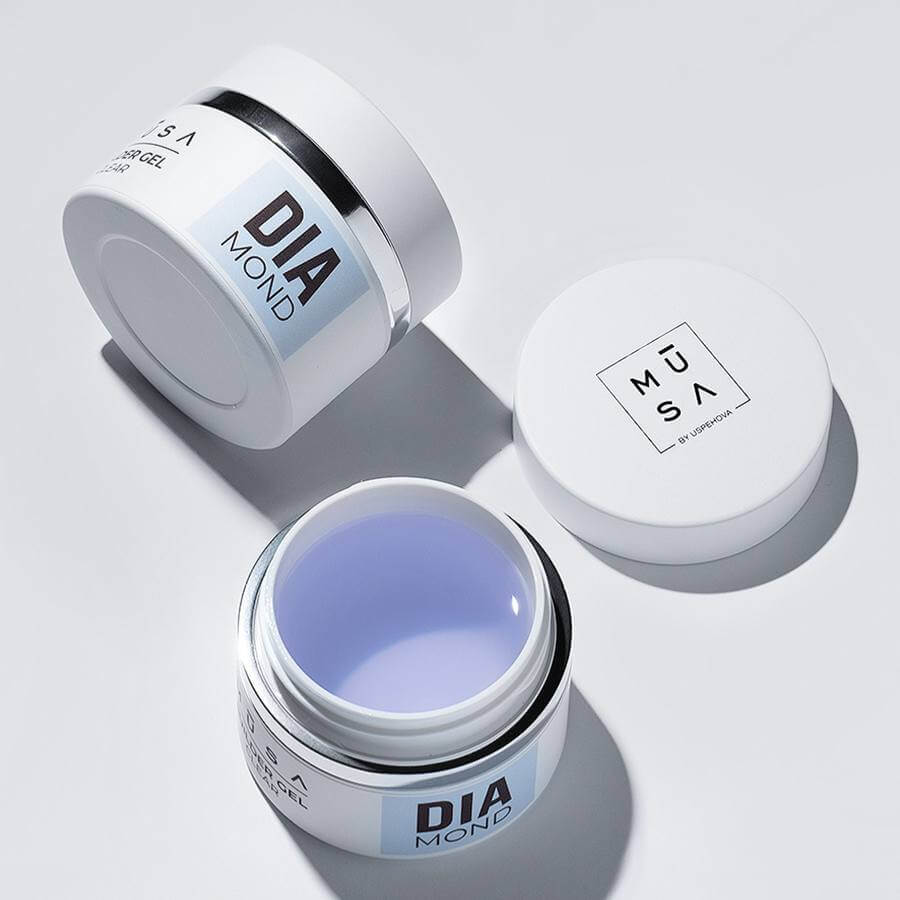 Diamond Gel Constructor Transparente Cristalino de Alta Viscosidad Musa Nails