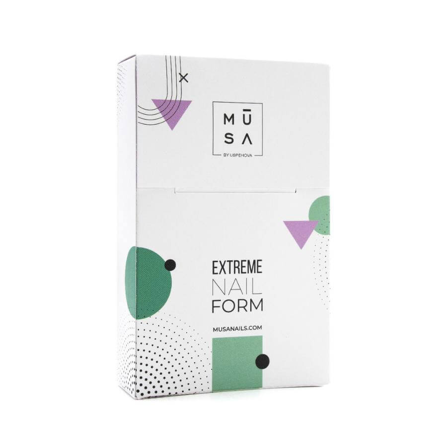 Moldes Extreme Nail Form MUSA - Pack de 100 piezas para reconstrucción de uñas
