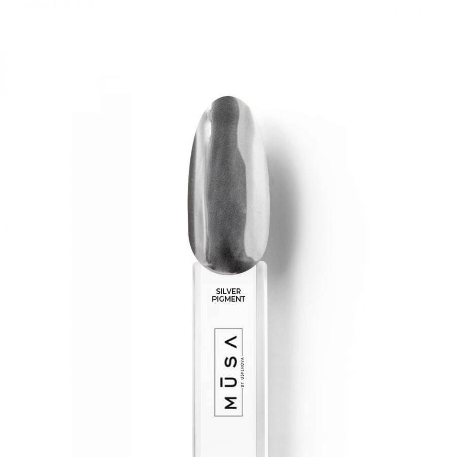 Pigmento plata efecto espejo para nail art