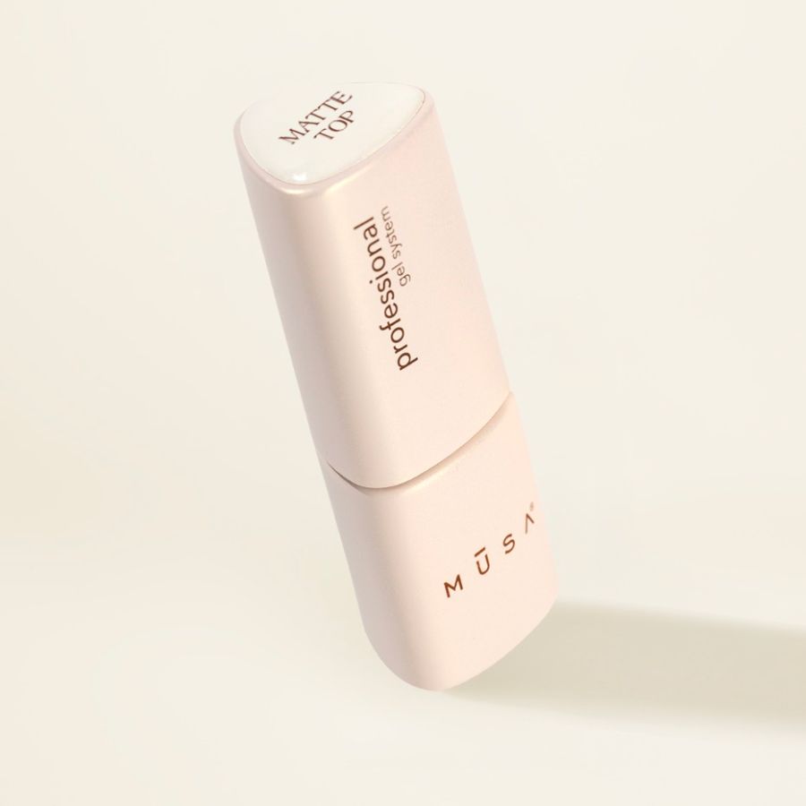 Top coat mate con efecto aterciopelado para uñas de Musa Nails