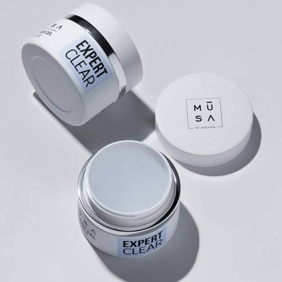 Expert Clear Gel Constructor de Alta Viscosidad para Uñas Naturales