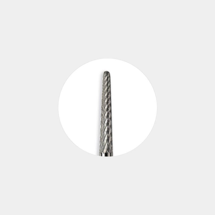 Fresa de Carbono Cono 21 Roja para manicura y pedicura profesional
