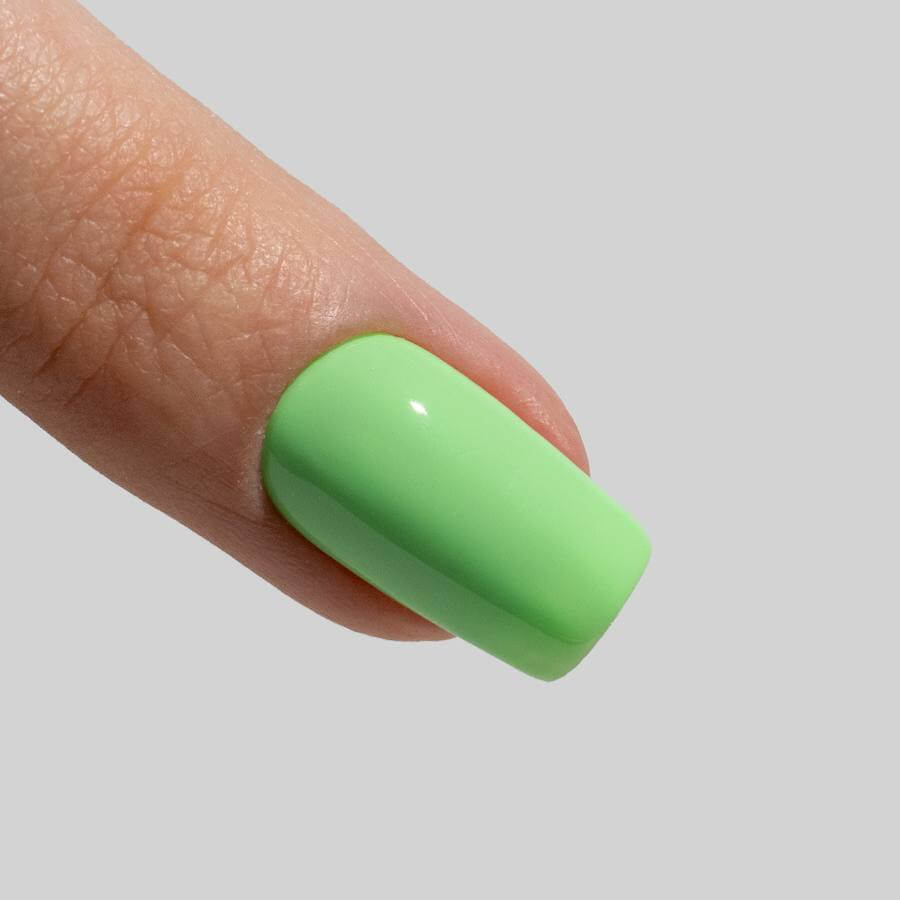 Gel Polish GP149 Verde Menta de MUSA Nails, esmalte semipermanente de alta pigmentación y duración.