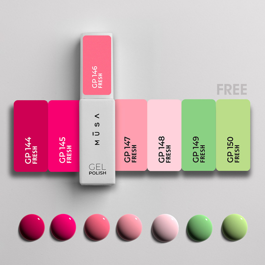 Colección Fresh Esmaltes en Gel de MUSA, con colores vibrantes y frescos, perfectos para la temporada primavera-verano
