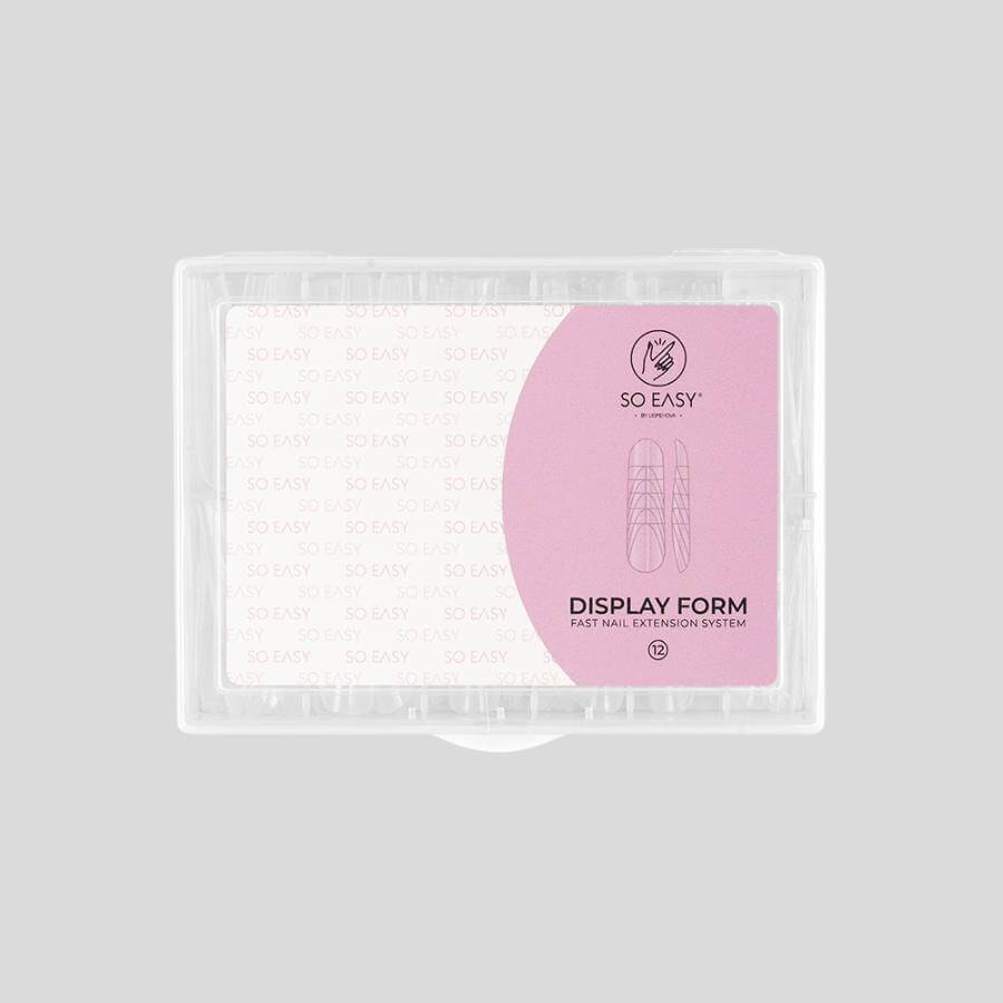 Dual Form 12 con 120 tips reutilizables para uñas oval corta, cuadrada larga y cuadrada corta