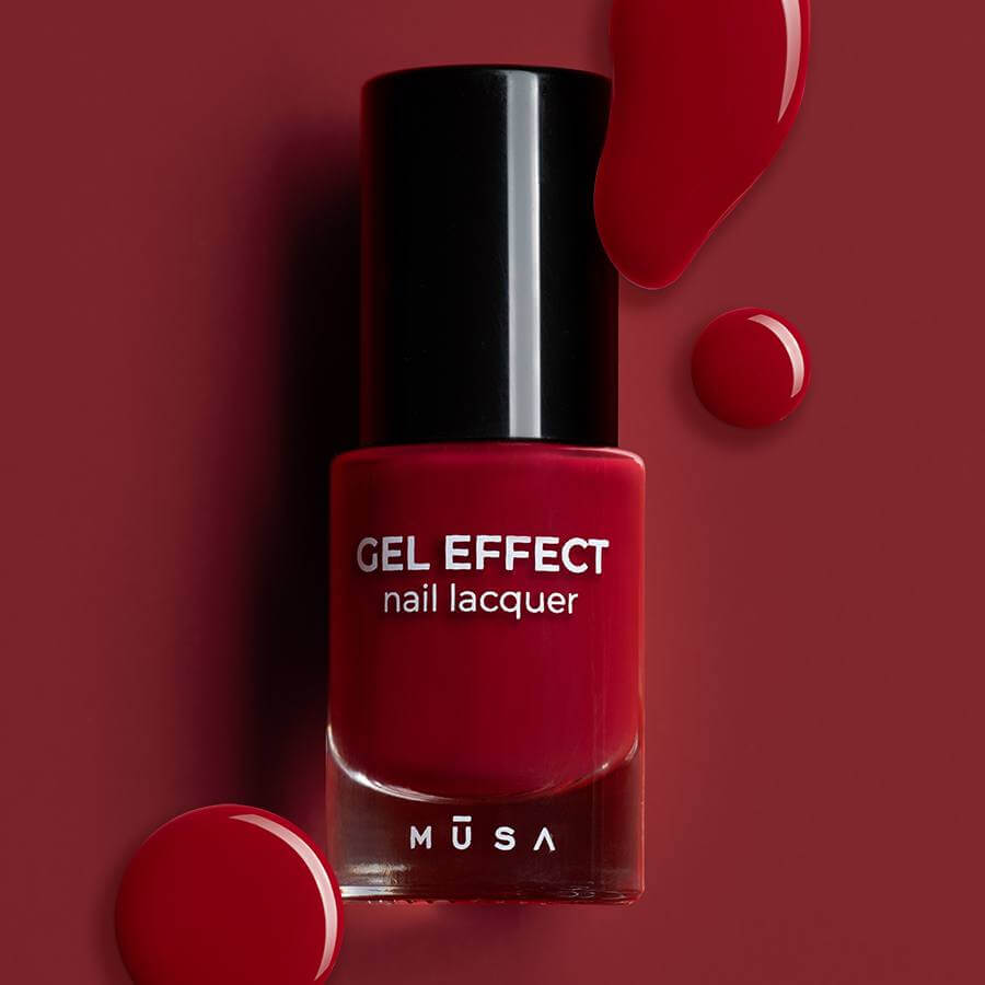 Esmalte Gel Effect Burdeos 29 en frasco de vidrio ecológico, 7 días de duración