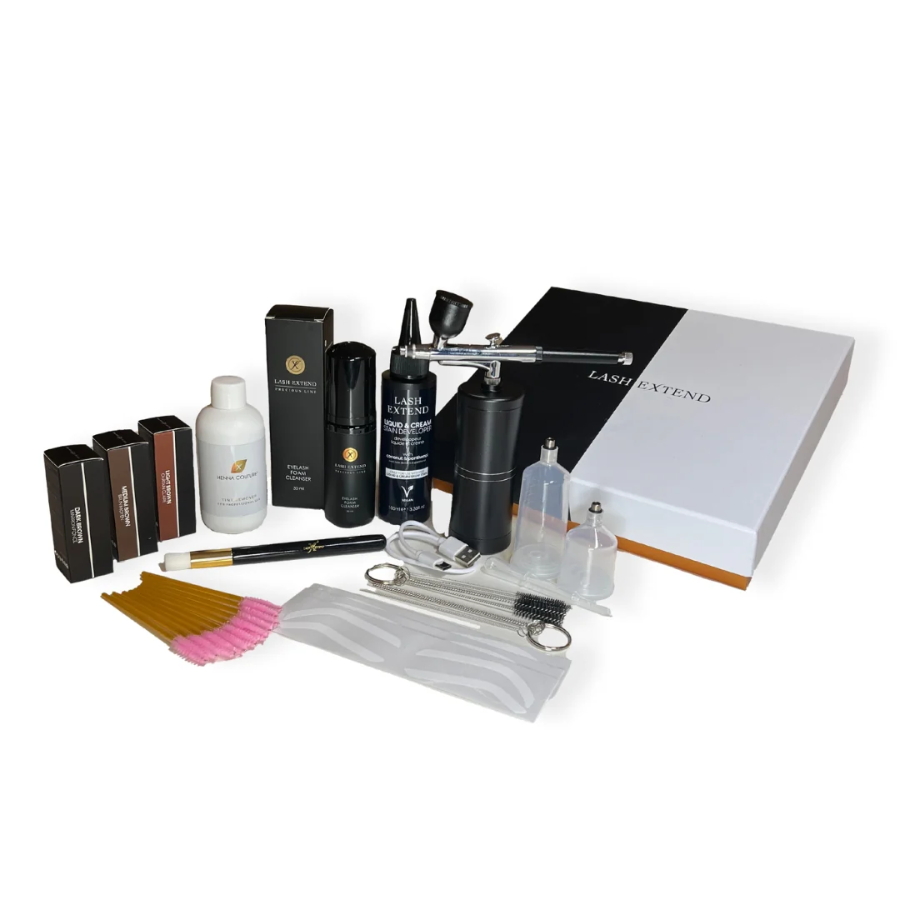 Starterkit Airbrush Hybrid para tratamientos de cejas con productos esenciales