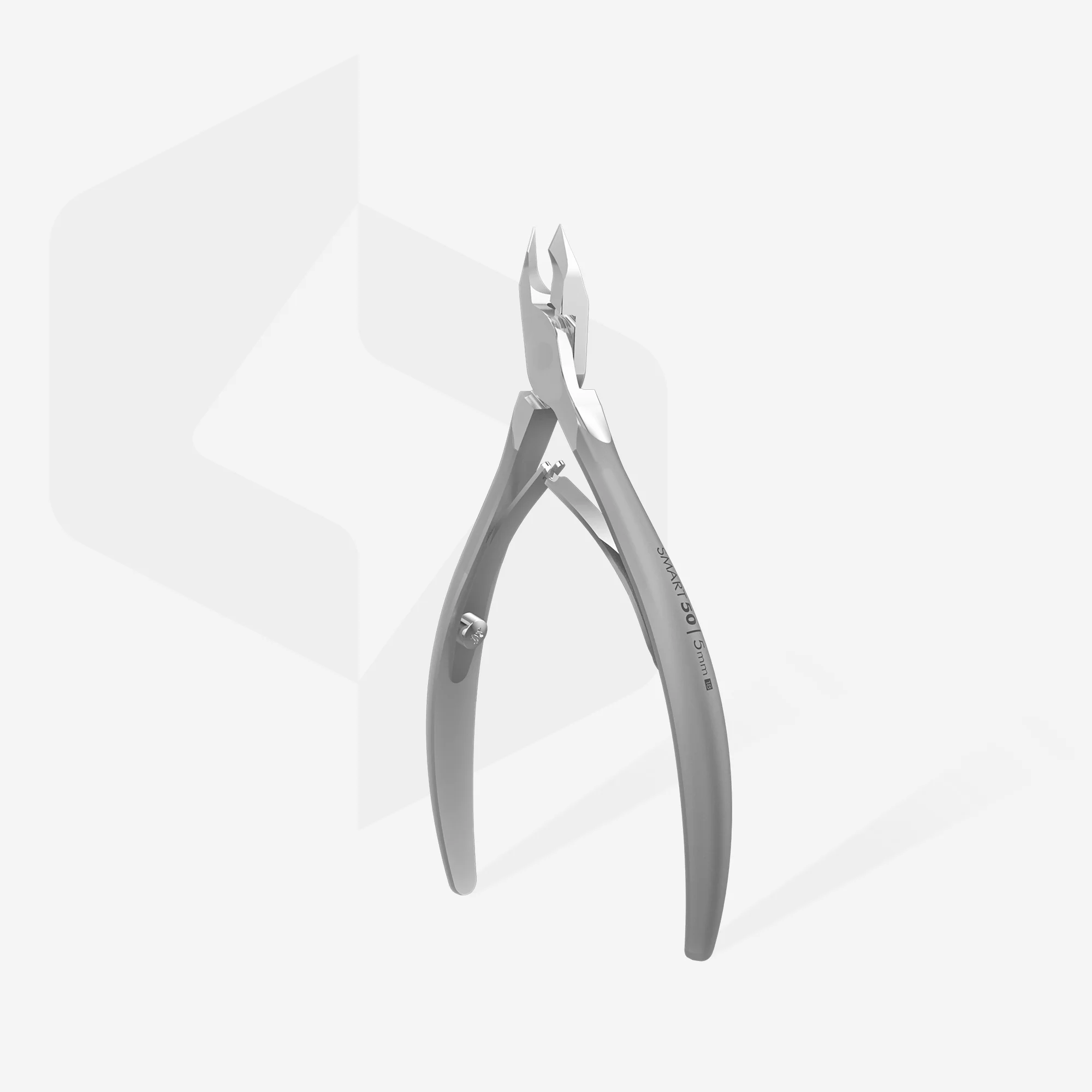 Staleks Alicate Cutícula SMART 50 3mm con cuchillas en ángulo, ideal para manicura y pedicura.