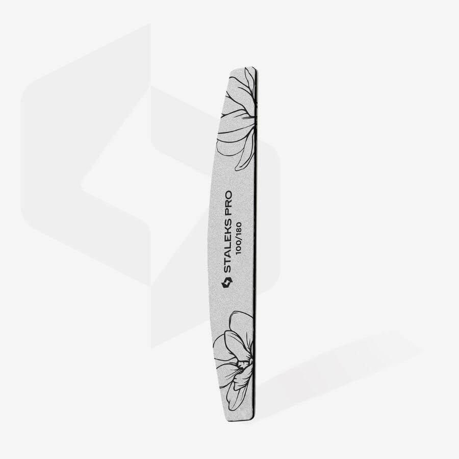 Lima Media Luna 100/180 Staleks Pro para limado preciso en uñas naturales y artificiales