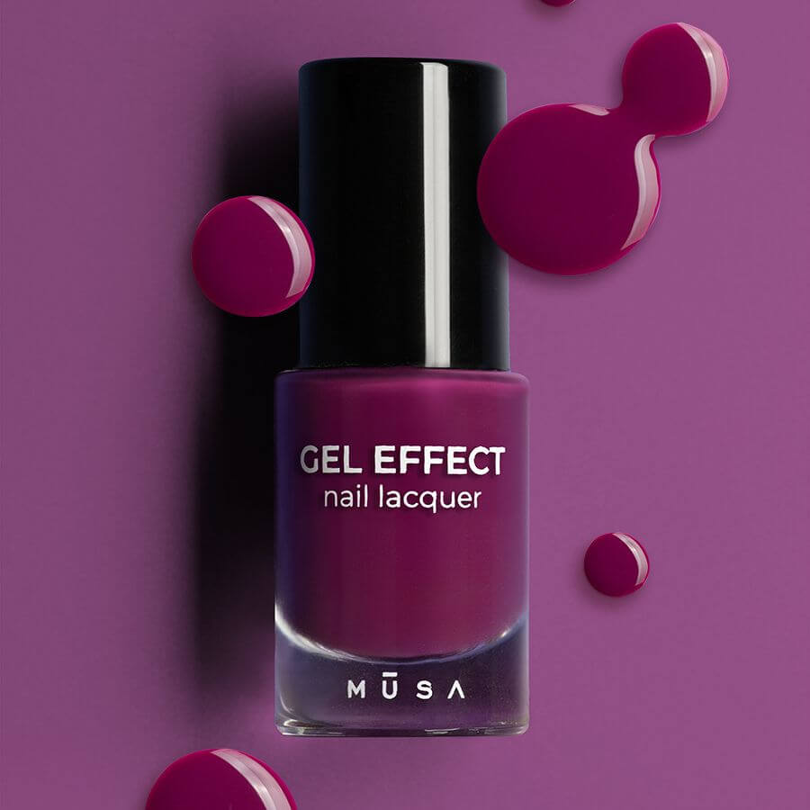 Esmalte Efecto Gel 37 - Magenta con brillo intenso y secado rápido