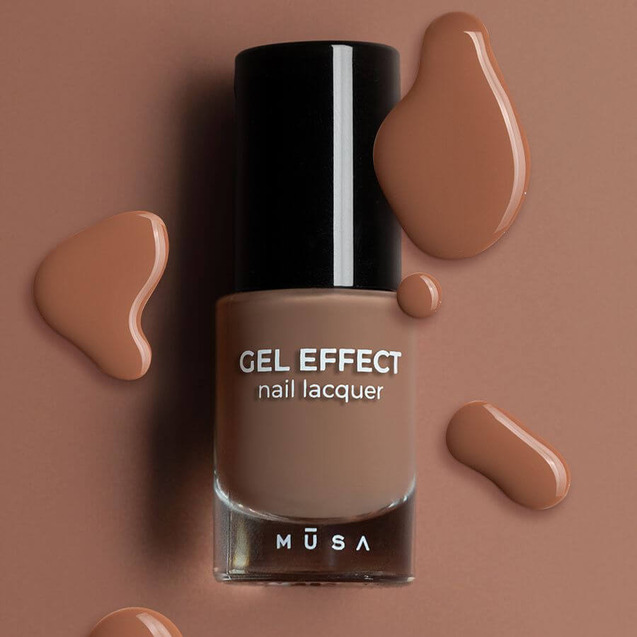Esmalte Efecto Gel 39 - Mocha con brillo intenso y secado rápido