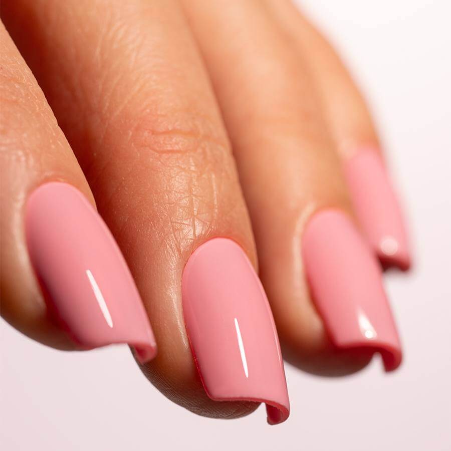 Gel semipermanente rosa flamenco sin HEMA Simply Musa SP010 de 8 ml