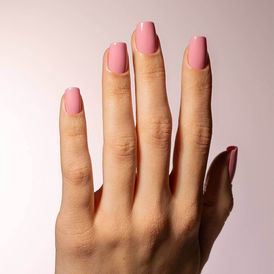Gel semipermanente rosa flamenco sin HEMA Simply Musa SP010 de 8 ml