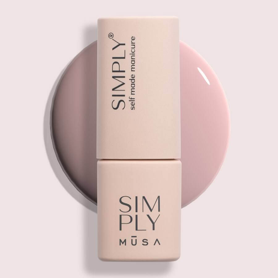 Gel semipermanente rosa bailarina sin HEMA Simply Musa SP016 de 8 ml