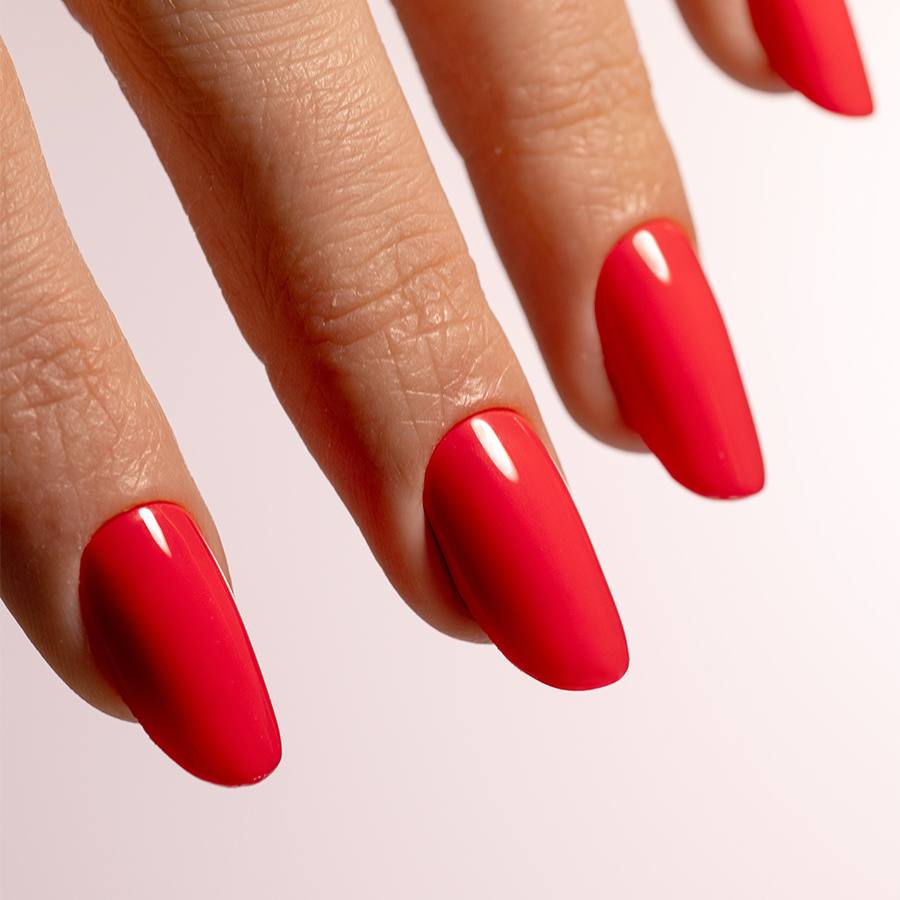 Gel semipermanente color frambuesa sin HEMA Simply Musa SP023 de 8 ml