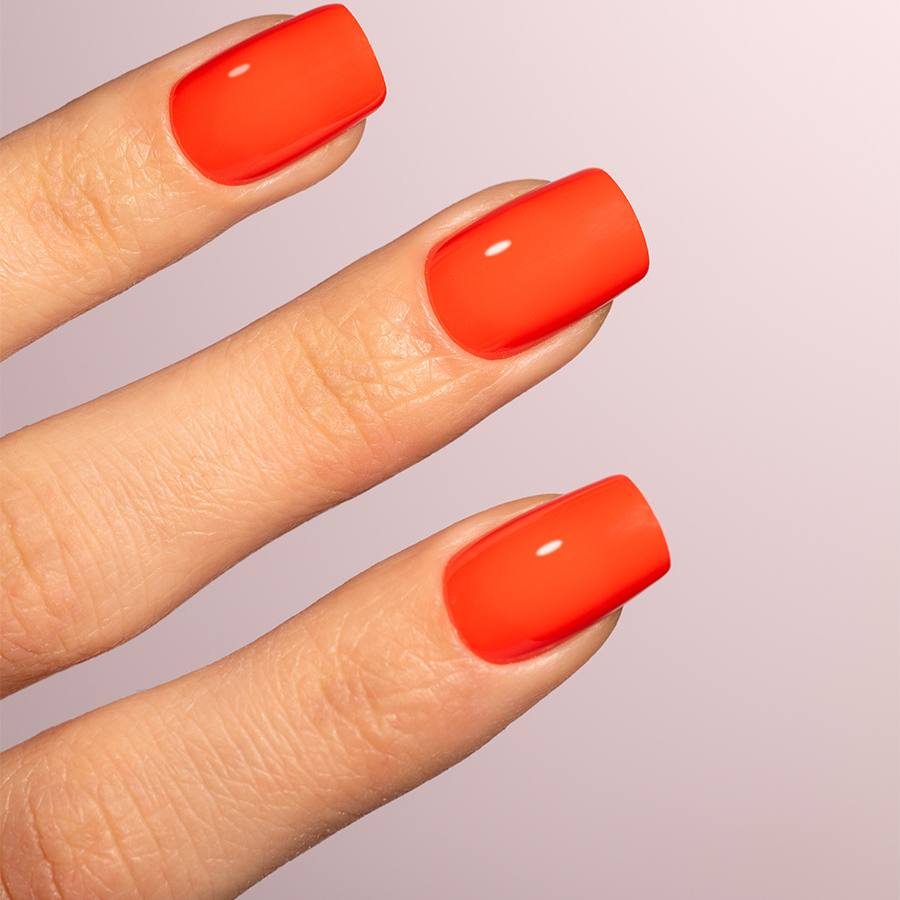 Gel semipermanente rojo escarlata sin HEMA Simply Musa SP024 de 8 ml