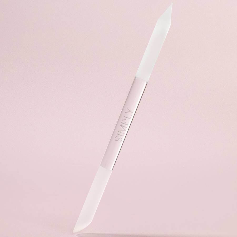 Lima Cristal Cutículas Musa – Herramienta de cristal para empujar y pulir cutículas