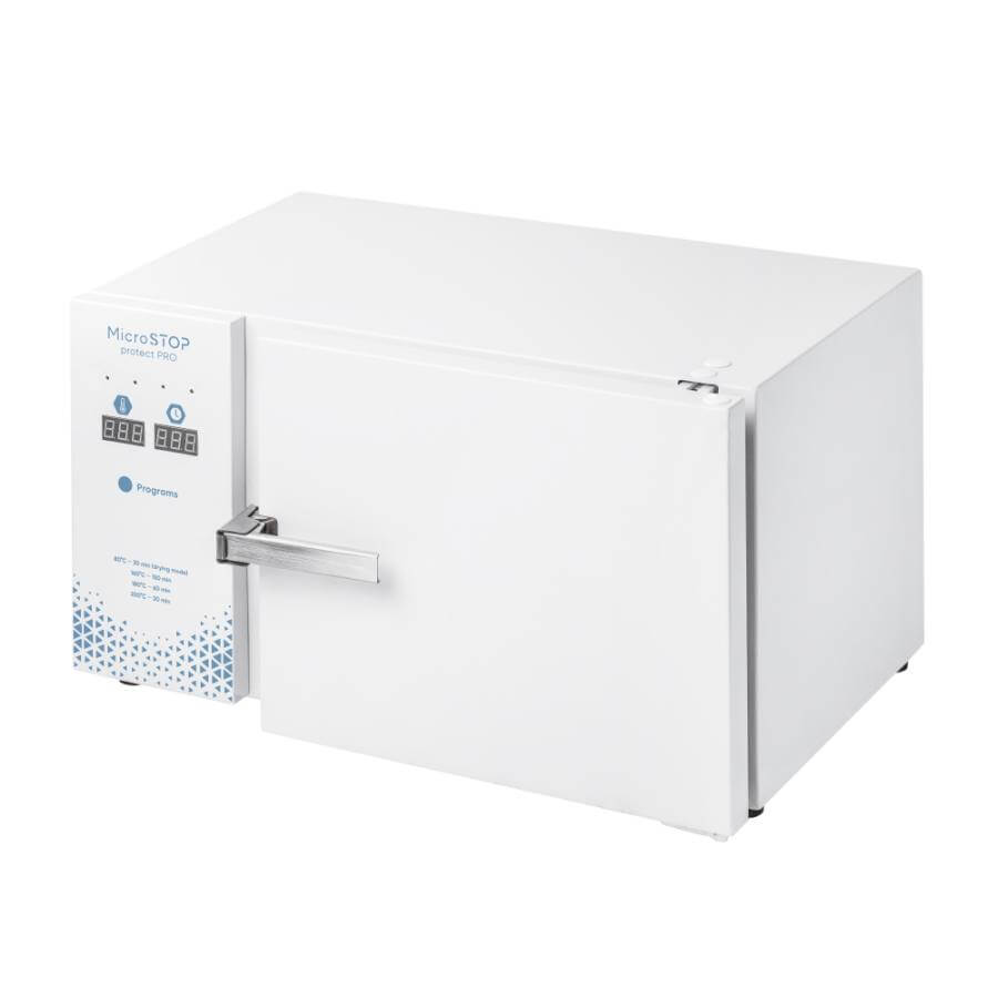 Esterilizador profesional PROTECT PRO con 7 estantes horizontales y pantalla digital