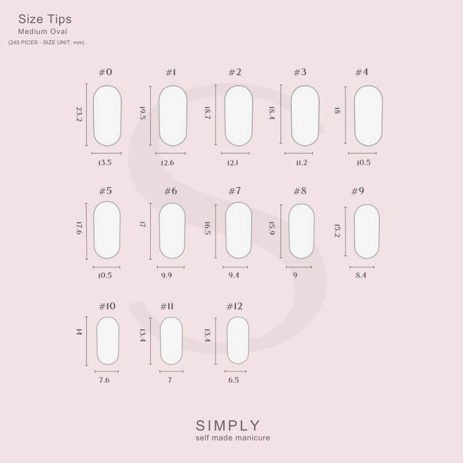 Tips Soft Gel Oval Peach Pink - 240 unidades