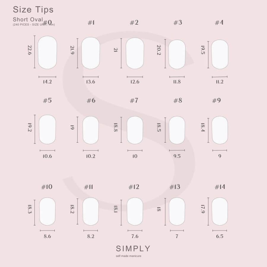 Tips Soft Gel Press On Oval Corta Coral Pink