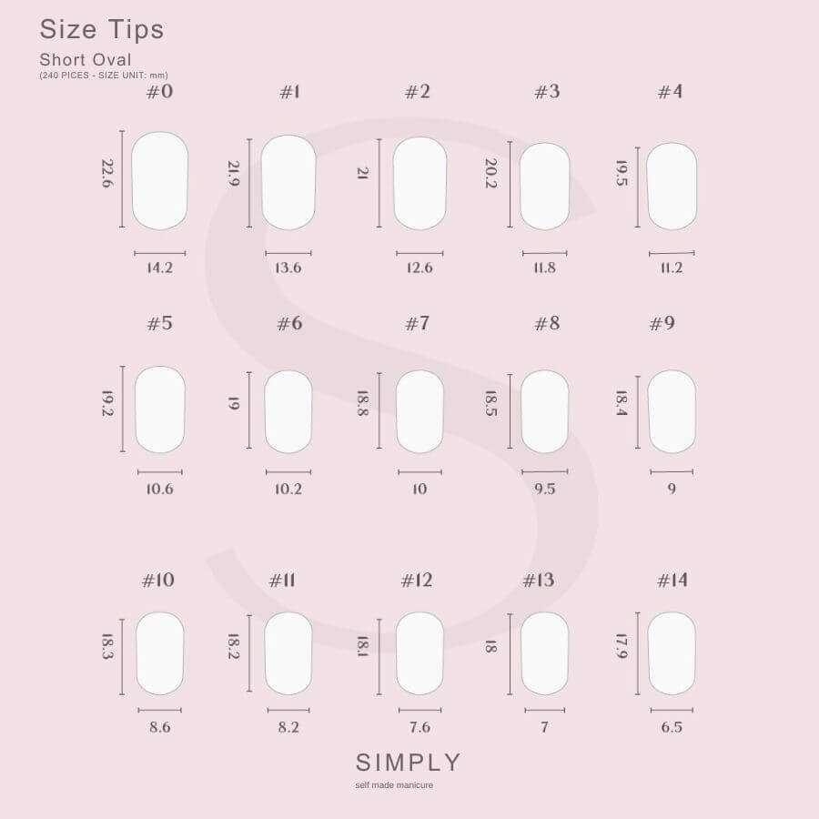 Tips Soft Gel Oval Corta Nude - 240 unidades
