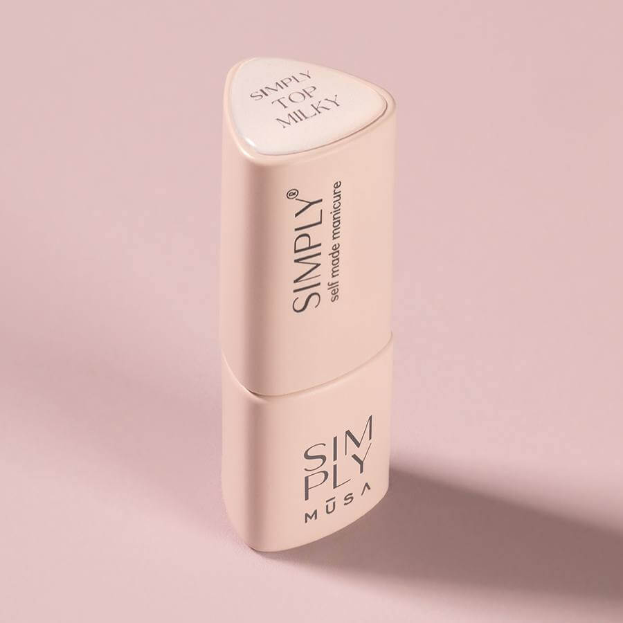 Top Milky Simply Musa 8 ml – Acabado blanco leche brillante