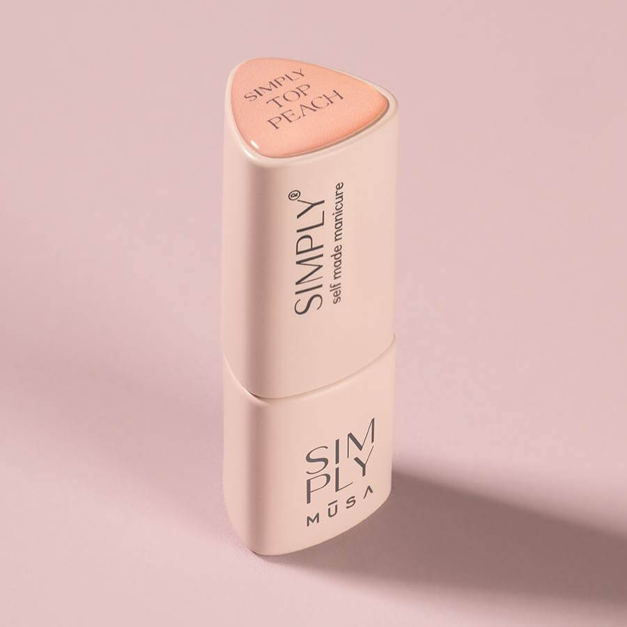 Top Peach Simply Musa con acabado nude melocotón brillante