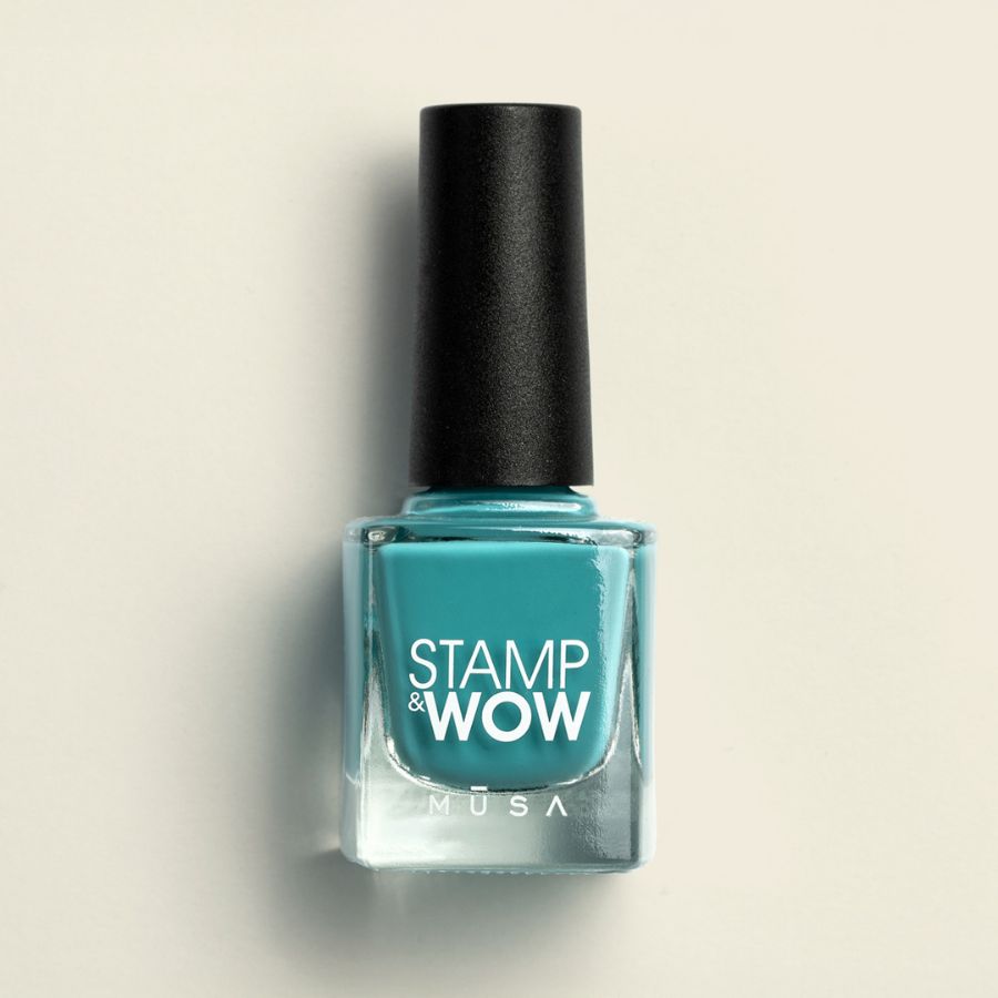 esmalte de secado rápido para nail art stamping turquesa