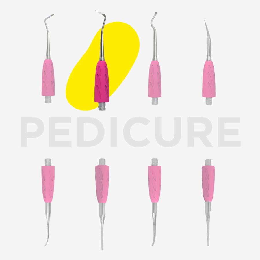 Pieza intercambiable Cureta Curva Derecha para empujador UNIQ COMBO Staleks