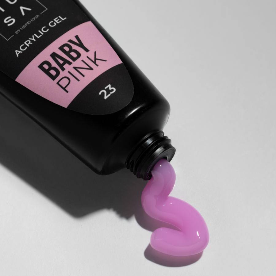 Acrygel Baby Pink gel acrílico rosa para uñas profesionales