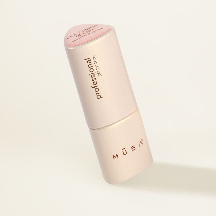 Poly Fiber® Gel Builder Blush 8 ml – Gel constructor vegano con fibras y color natural