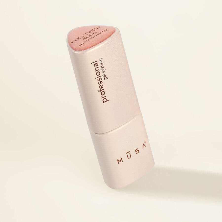 Poly Fiber® Gel Builder Nude 8 ml – Gel constructor vegano con fibras y color natural