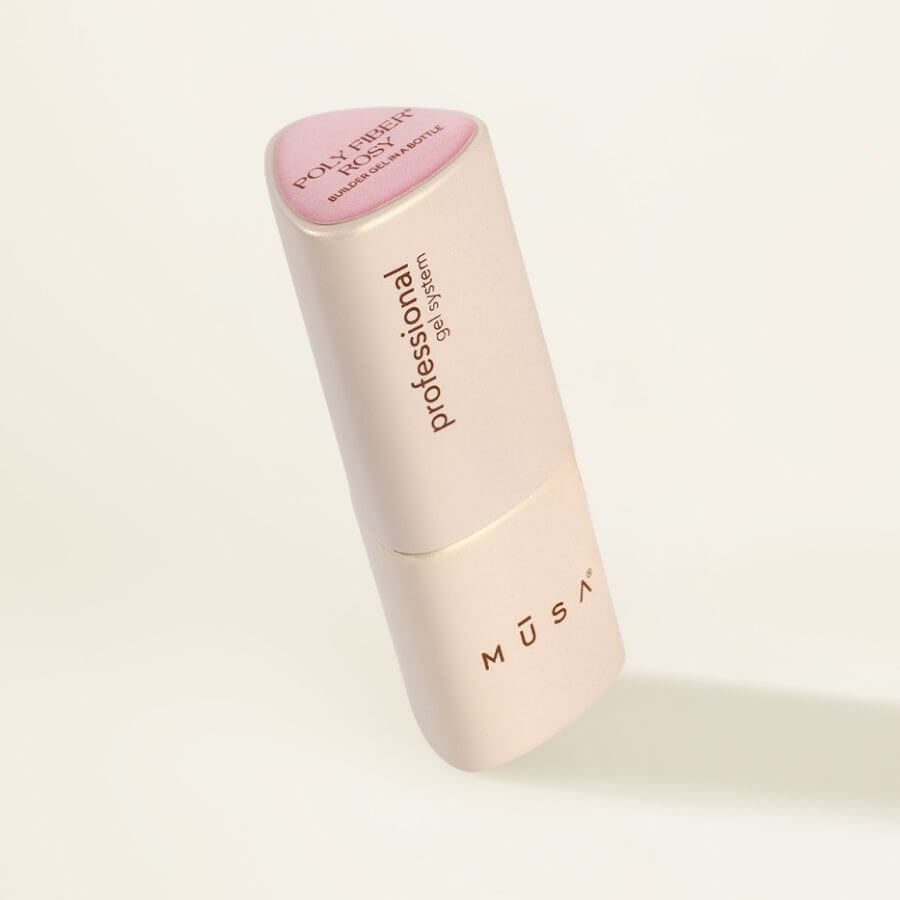 Poly Fiber® Gel Builder en Botella – Gel rosa con fibras poliméricas 8 ml