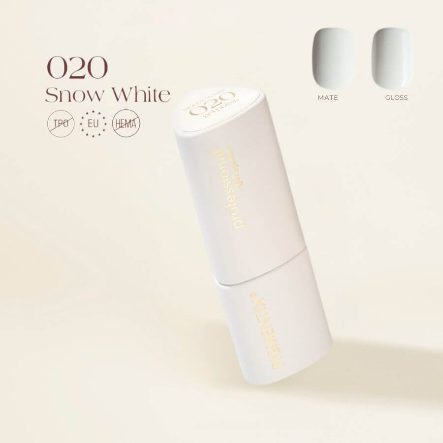 Pigmentix® Esmalte Semipermanente Snow White 020 – Blanco Nieve Ultra Pigmentado