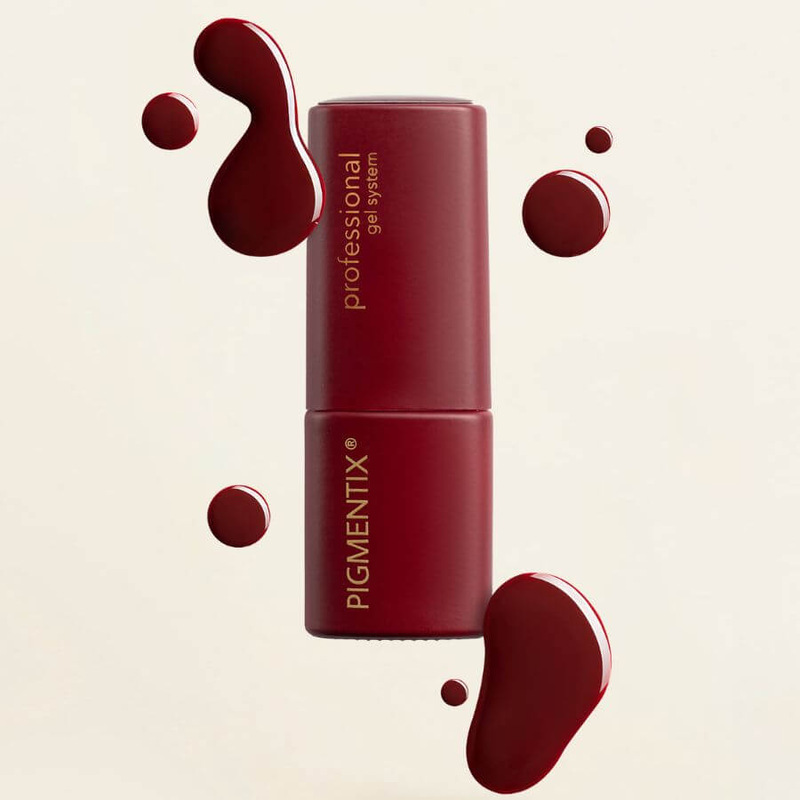 Gel Polish Pigmentix® Rouge Noir 002 – Esmalte semipermanente ultra pigmentado y duradero