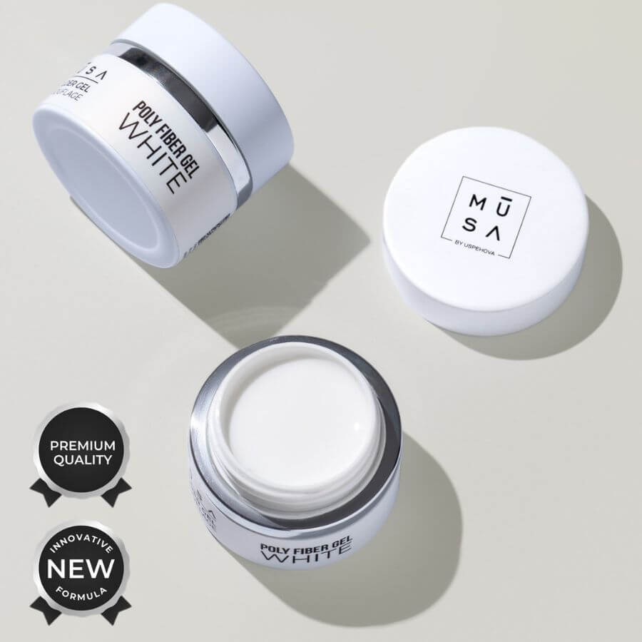 Poly Fiber Gel – Gel constructor profesional para uñas naturales resistentes y fuertes