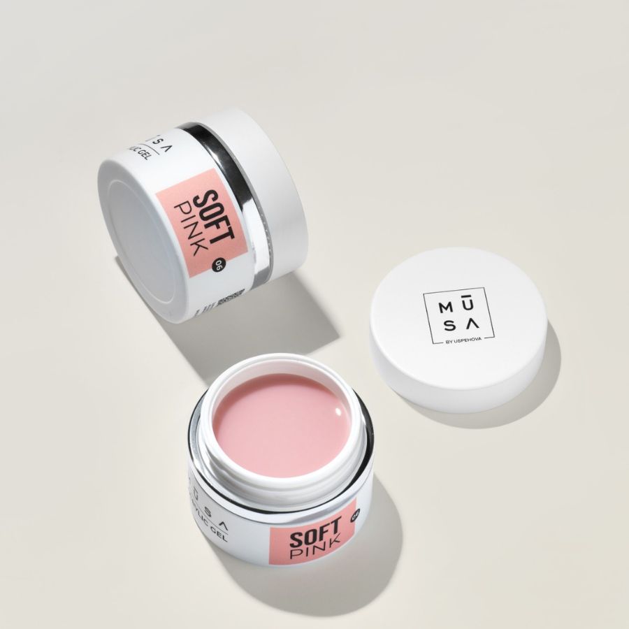 Acrygel Soft Pink 50 ml acrylic gel profesional rosa suave