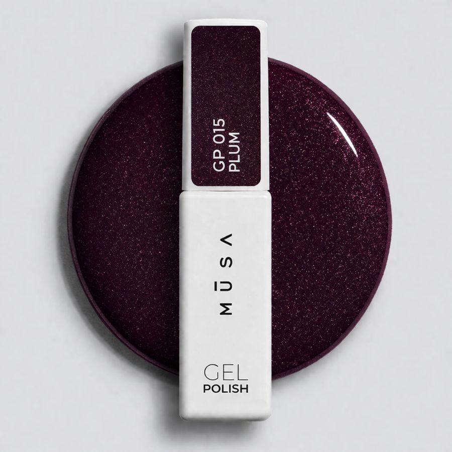 esmalte semipermanente ciruela oscuro microglitter 015 plum