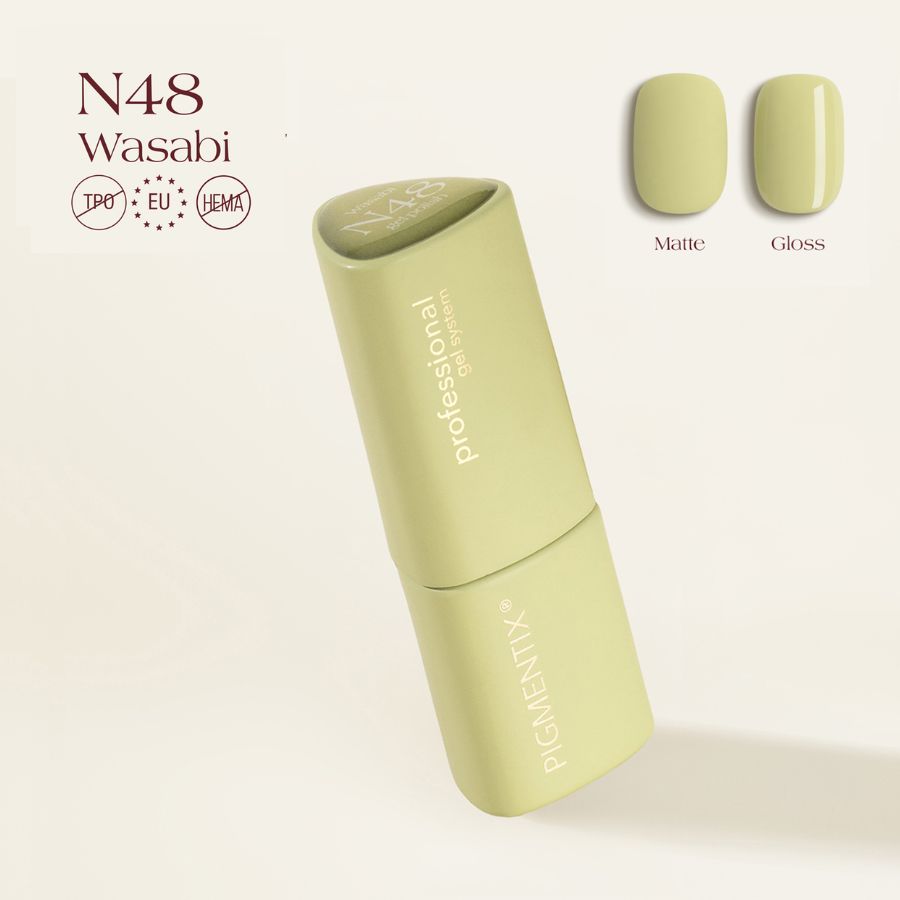 esmalte semipermanente verde wasabi pigmentix 048 8 ml